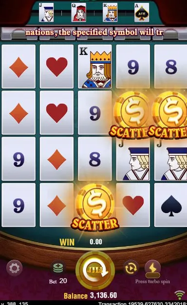 Three scatter trigger free spins