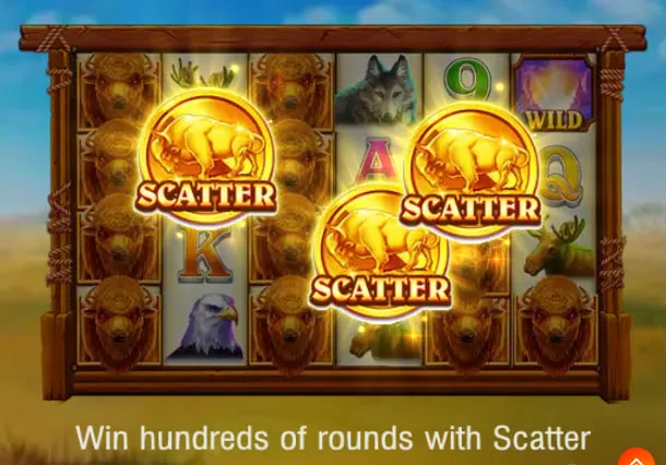 Scatter symbols in Charge Buffalo Slot